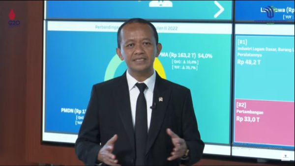 Meroket 35 5 Realisasi Investasi RI Kuartal II 2022 Tembus Rp302 2