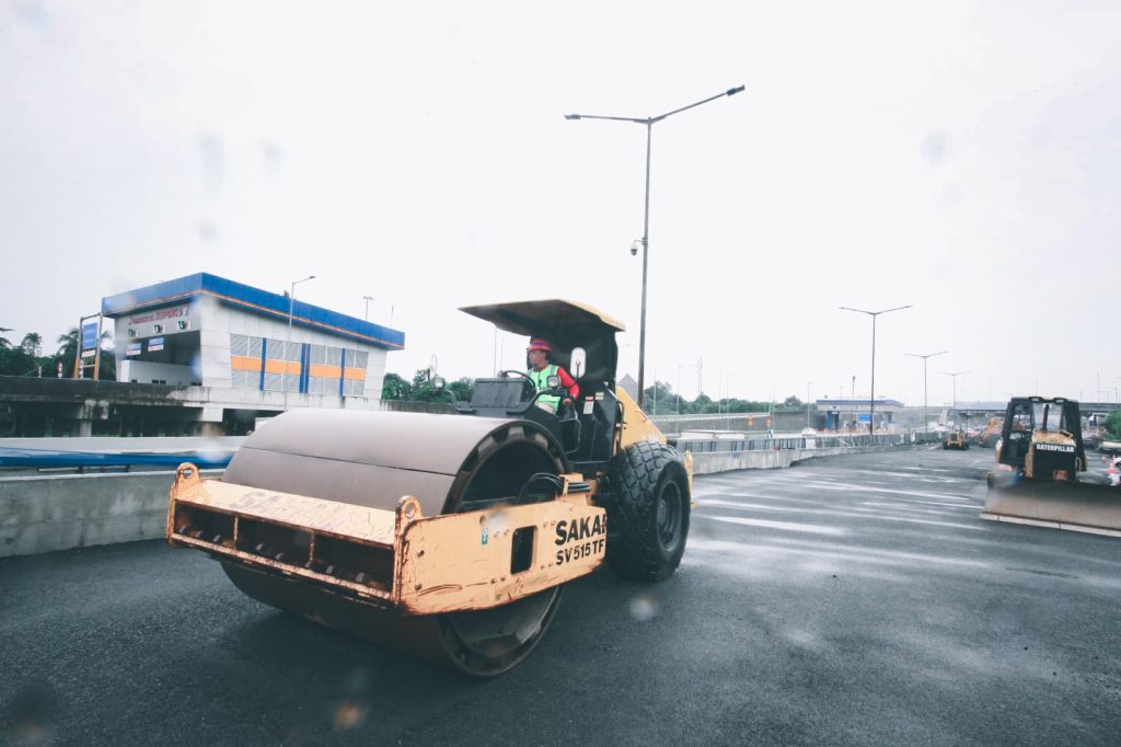 Pengerjaan Proyek Penanganan Genangan Ruas Tol Pondok Aren Serpong