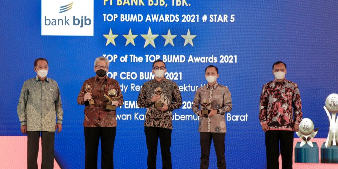 Bank BJB Sabet Empat Penghargaan di Ajang TOP BUMD Awards 2021