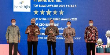 Bank BJB Sabet Empat Penghargaan di Ajang TOP BUMD Awards 2021