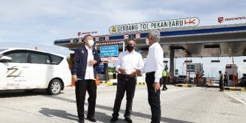 Wamen Keuangan Tinjau Jalan Tol Trans Sumatera Ruas Pekanbaru-Dumai