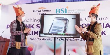 Peluncuran EDC dan QRIS BSI di Kimia Farma Apotek