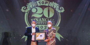 Konsisten Tumbuh, Bank Jateng Raih “Top 20 Lembaga Keuangan 2021”