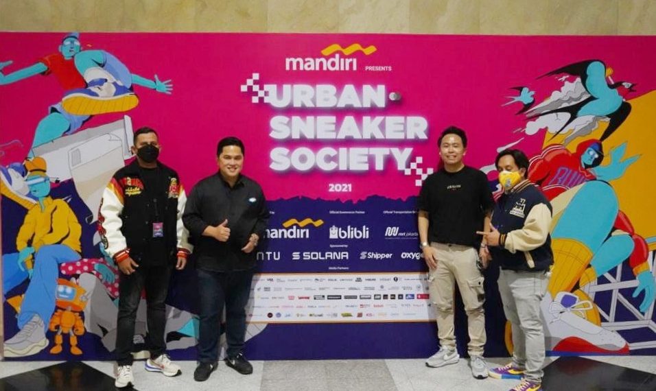 Kunjungi Urban Sneaker Society, Erick Thohir Ingin Anak Muda Berani Berkarya