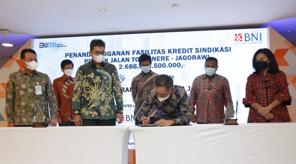 BNI Kerjasama Salurkan Kredit Sindikasi Rp2,68 Triliun Untuk Tol Cijago