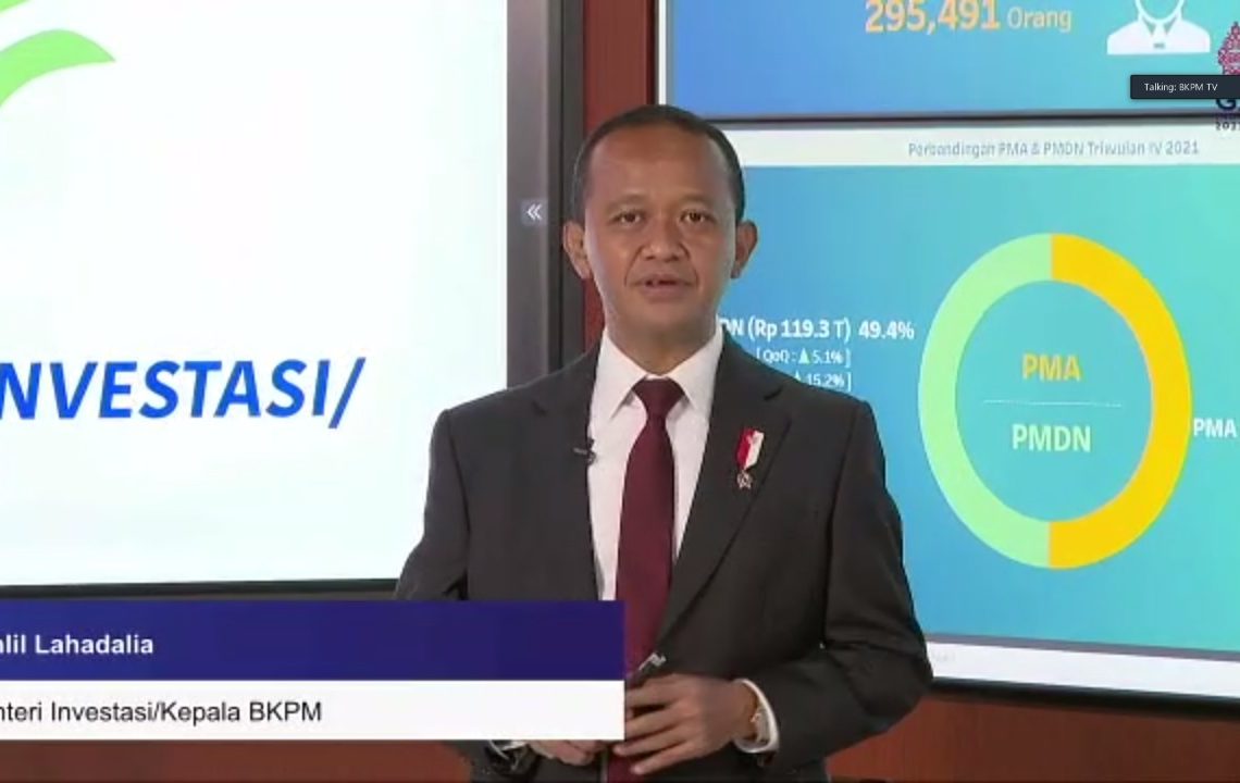 Realisasi Investasi 2022 Ditargetkan Capai Rp1.200 Triliun | Infobanknews