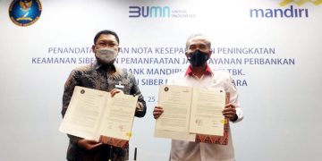 BSSN Kerjasama Layanan Perbankan dengan Bank Mandiri