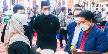 Produk Binaan YBSMU Islamic Sociopreneur Development Program (ISDP) di Grand Launching Talenta Wirausaha BSI