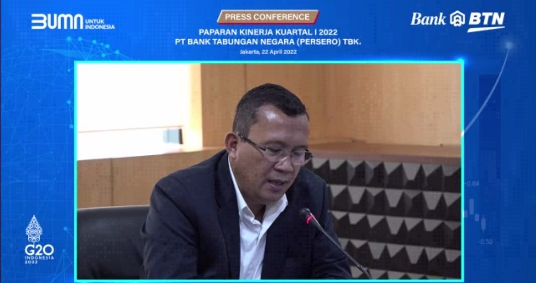 Laba Bersih BTN Naik 23,89% jadi Rp774 Miliar di Kuartal I-2022