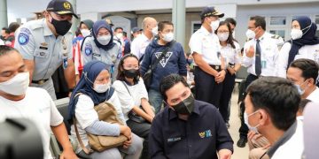 Tinjau Stasiun Senen, Erick Thohir Sebut Kepadatan Berkurang