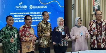 Bank BJB Tandatangani PKS Penyertaan Modal KUB ke Bank Bengkulu 