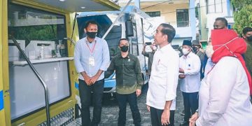 Presiden Jokowi Tinjau Layanan BTN Dalam Penyaluran BSU