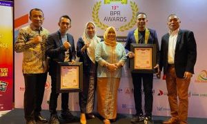 Di Ajang BPR Award 2022, BPR Bahtermas Konawe Raih Predikat “Sangat Bagus”