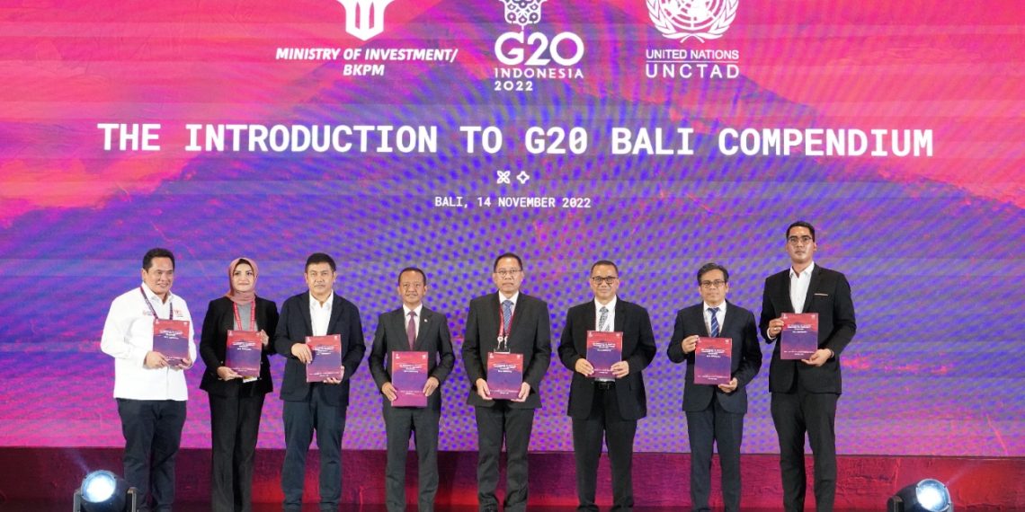 Genjot Investasi Berkelanjutan, Bahlil Perkenalkan Kompendium Bali G20