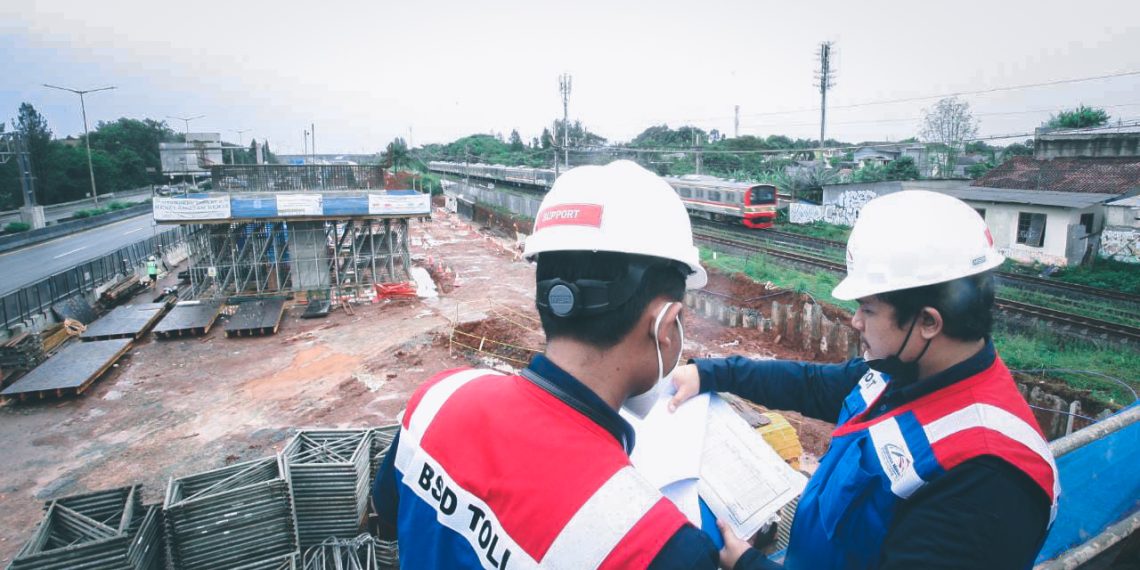 Pengerjaan Proyek Penanganan Genangan Ruas Tol Pondok Aren – Serpong