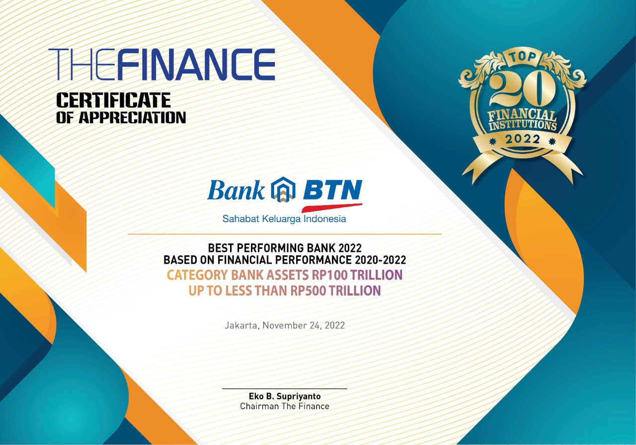 BTN Boyong Tiga Penghargaan Di Ajang Top 20 Financial Institution ...