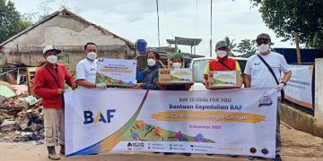 BAF Salurkan Bantuan untuk Korban Gempa Cianjur