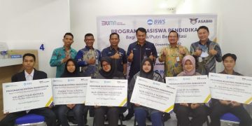 Kolaborasi Dengan Bank Woori, Asabri Beri Beasiswa Putra-Putri TNI-Polri