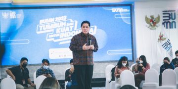 Menteri BUMN Gelar Konferensi Pers Awal Tahun 2023