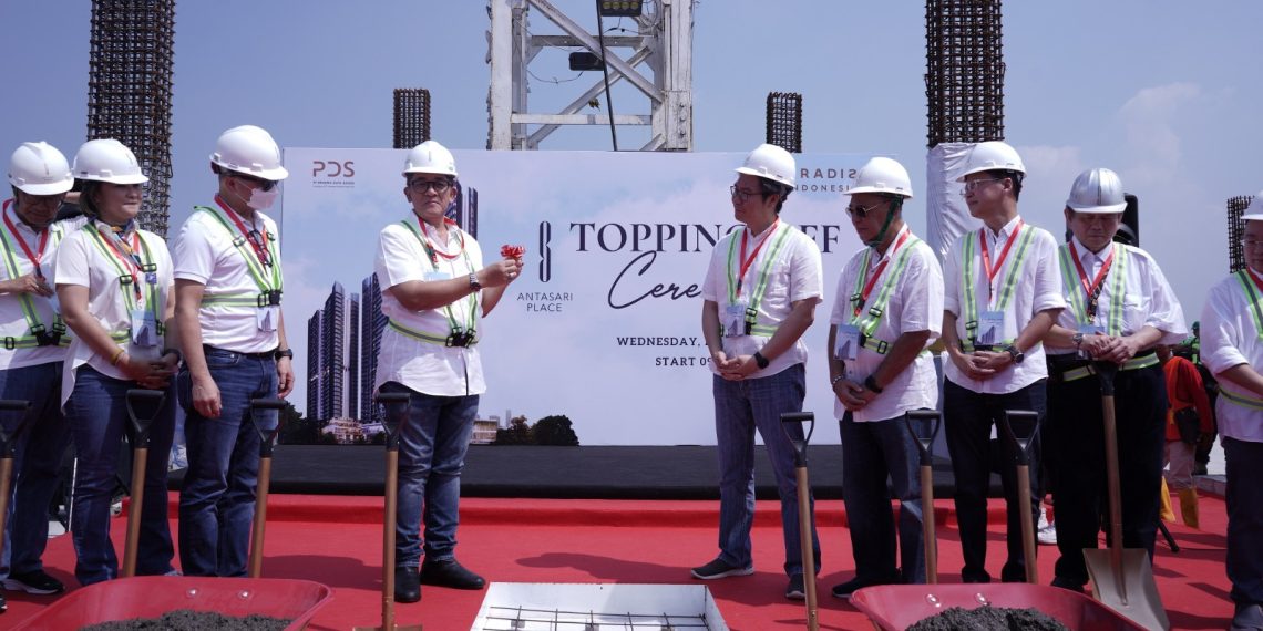 Anak Usaha Emiten Properti INPP Gelar Topping Off Proyek Antasari Place