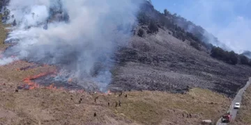 Gunung Bromo Terbakar