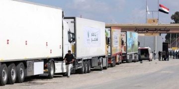 Truk Bantuan Jalur Gaza