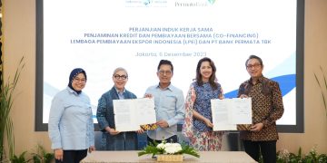PermataBank dan LPEI Lanjutkan Kerja Sama Penjaminan Kredit Ekspor
