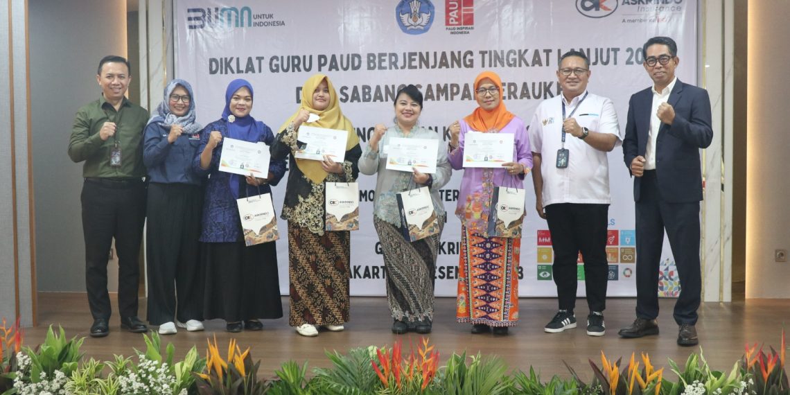 Wujudkan Guru PAUD Bersertifikat, Askrindo Gelar Diklat Berjenjang Tingkat Lanjut se Indonesia