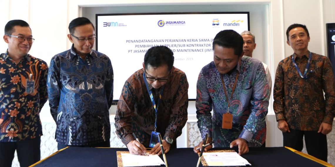 Kebut Infrastruktur Nasional, Bank Mandiri Salurkan Kredit ke Sub Kontraktor JMTM Rp100 Miliar