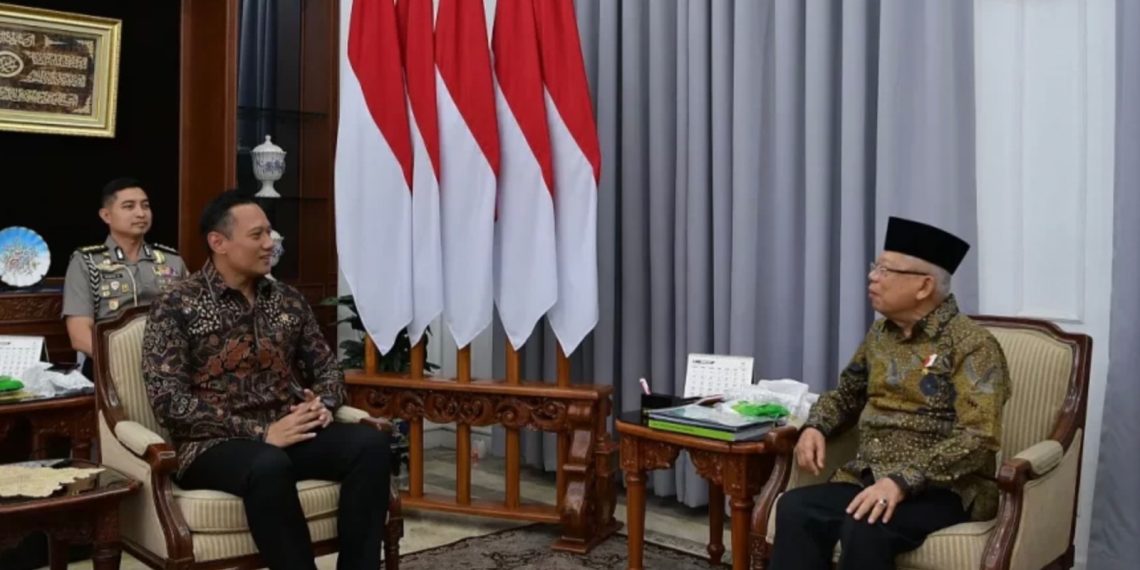 Silaturahmi ke Ma’ruf Amin, AHY Dapat Wejangan Soal Pertanahan dan Tata Ruang