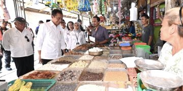 Jokowi Cek Harga Bahan Pokok di Pasar Kawat Tanjungbalai, Harga Cabai Masih Naik?