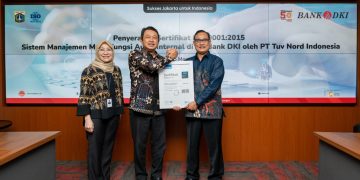 Bank DKI Raih ISO 9001:2015 Untuk Sistem Audit Internal