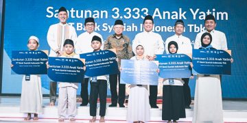 Berbagi Keberkahan, Wapres Hadiri dan Berikan Santunan bagi 3.333 Anak Yatim