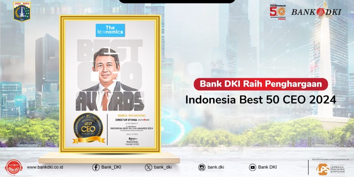 Bank DKI Meraih Penghargaan Best CEO 2024