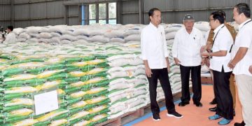 Jelang Lebaran, Jokowi Tinjau Pasokan Beras di Kabupaten Bungo