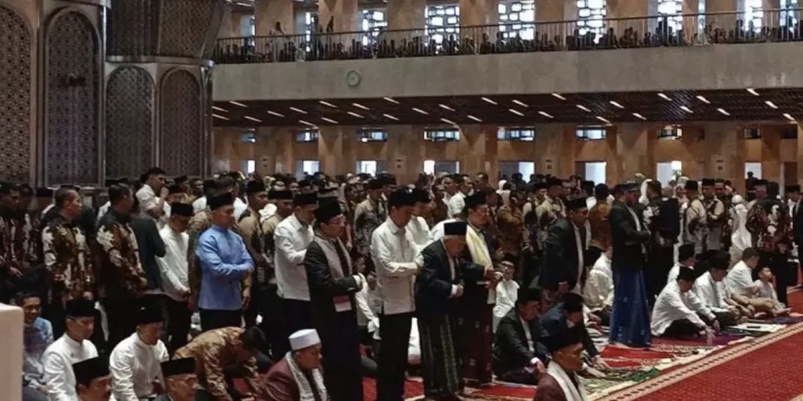Usai Salat Idulfitri di Masjid Istiqlal, Jokowi dan Ma’ruf Amin Open House di Istana Negara