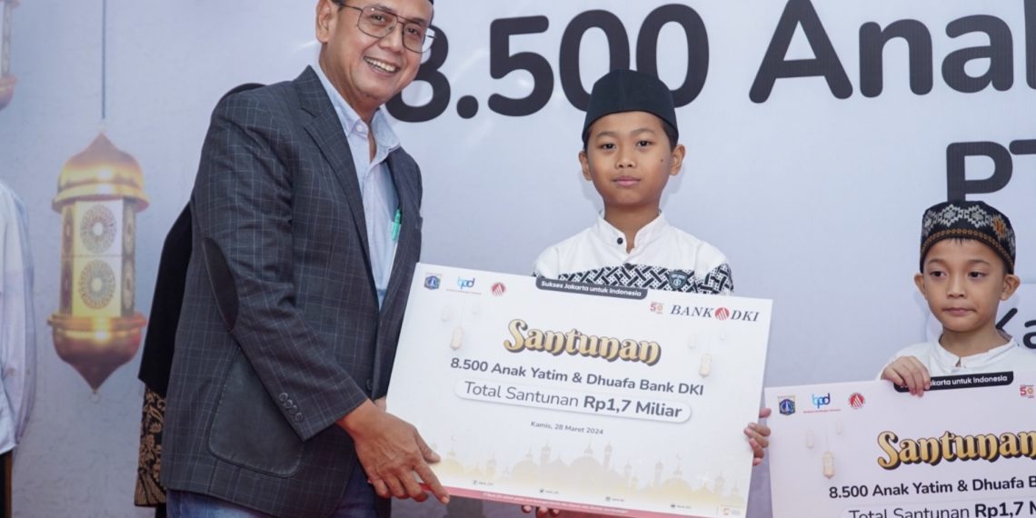 Bank DKI Salurkan Santunan Rp1,7 Miliar kepada 8.500 Yatim dan Duafa
