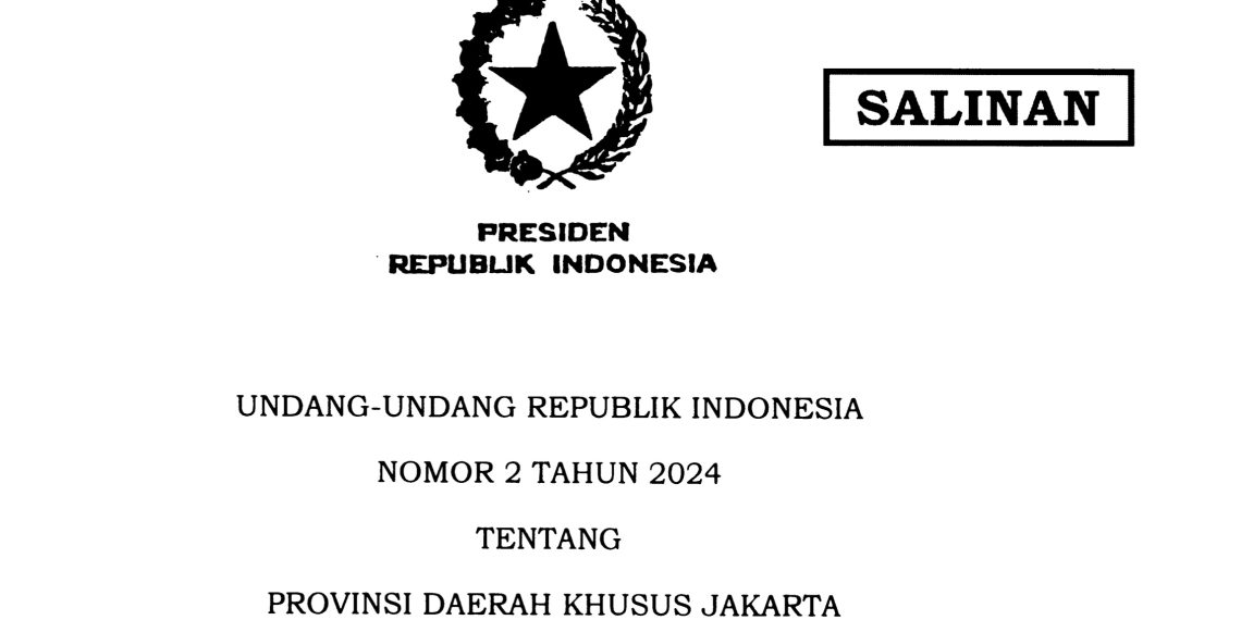 Tok! Jokowi Sahkan Undang-Undang Daerah Khusus Jakarta 