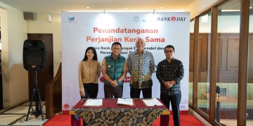 Bank DKI Berikan Fasilitas Kredit Kepemilikan Tempat Usaha untuk Pedagang Pasar Sukasari Bogor