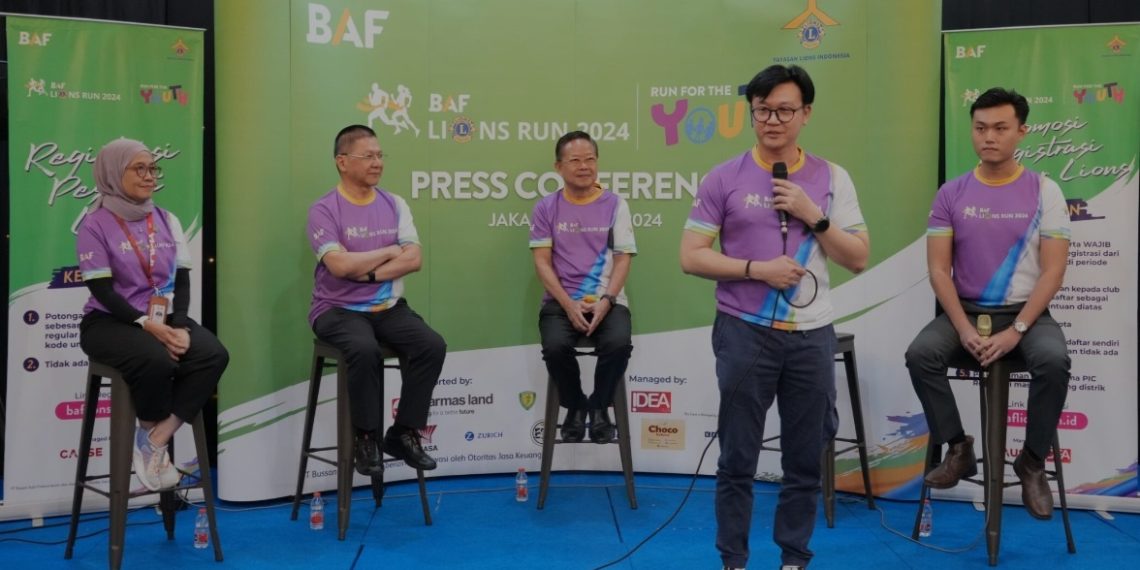 Dukung IBK, BAF dan YLI Adakan BAF Lions Run “Run for The Youth”