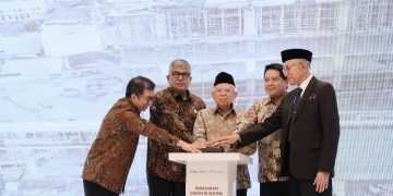 Wapres Ma’ruf Amin Resmikan Gedung Landmark BSI Aceh
