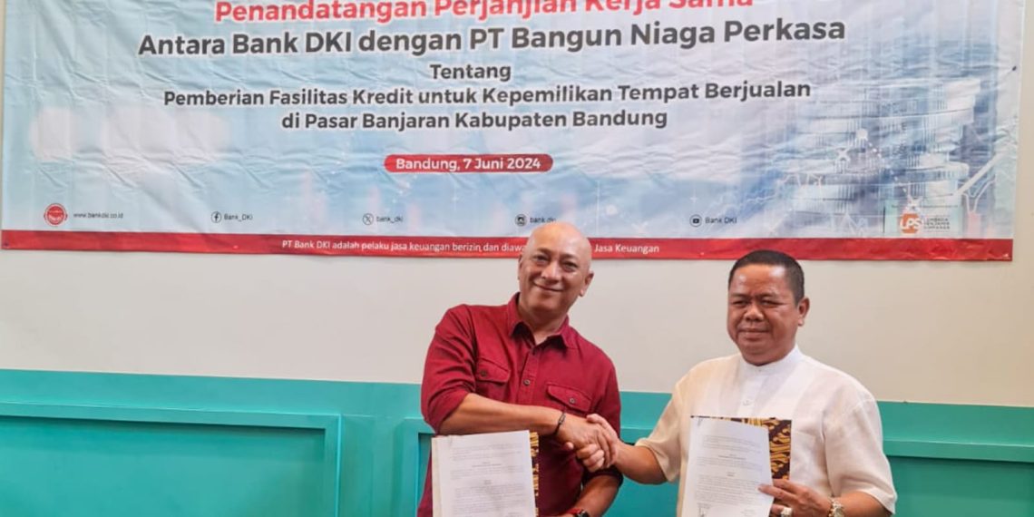 Gandeng Bangun Niaga Perkasa, Bank DKI Berikan Kredit untuk Pedagang Pasar Sehat Banjaran