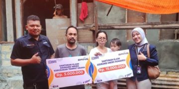 BRI Insurance Bayarkan Klaim Nasabah Korban Kebakaran di Jayapura Selatan