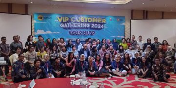 Customer gathering terhadap sejumlah nasabah prioritas dan nasabah baru di Cibubur, Bekasi, pada Kamis, 11 Juli 2024.