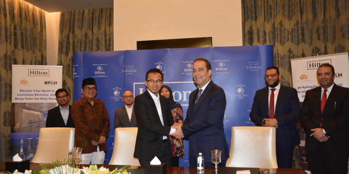 Seremoni penandatanganan di Hilton Makkah Convention Center menjadi awal dari kerja sama BPKH Limited dengan Hilton Makkah Convention Hotel
