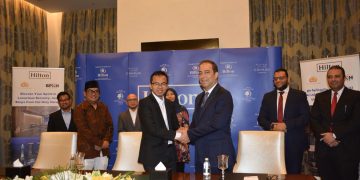 Seremoni penandatanganan di Hilton Makkah Convention Center menjadi awal dari kerja sama BPKH Limited dengan Hilton Makkah Convention Hotel