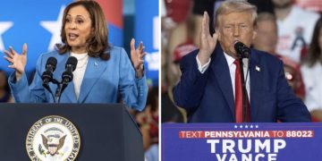 Wakil Presiden AS Kamala Harris dan Donald Trump