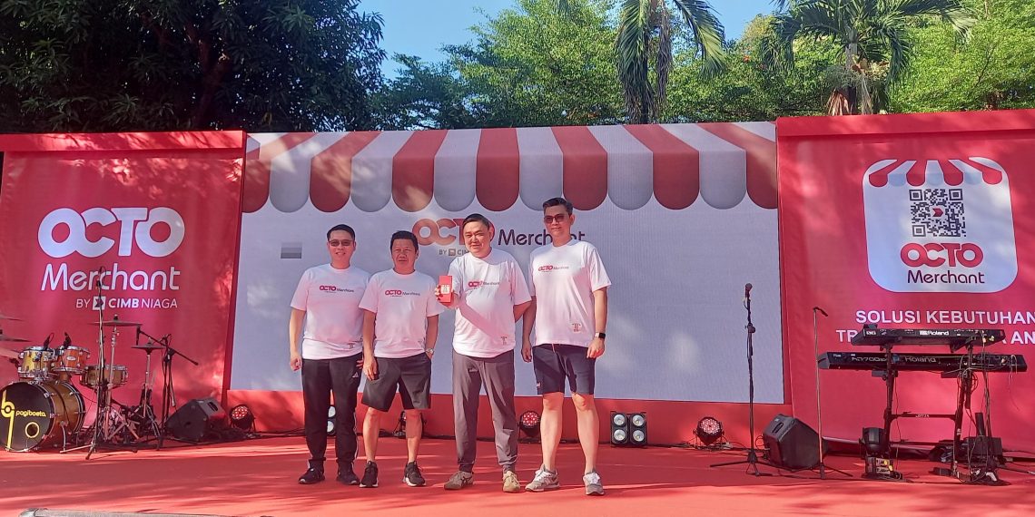 CIMB Niaga meluncurkan aplikasi OCTO Merchant di Surakarta, Jawa Tengah.