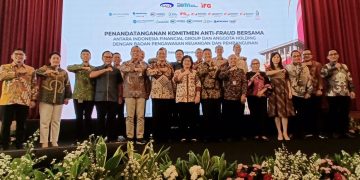 menandatangani Piagam Komitmen Anti Fraud yang disaksikan oleh Badan Pengawasan Keuangan dan Pembangunan (BPKP) untuk memperkuat implementasi sistem anti fraud di ekosistem holding BUMN asuransi, penjaminan dan investasi tersebut.