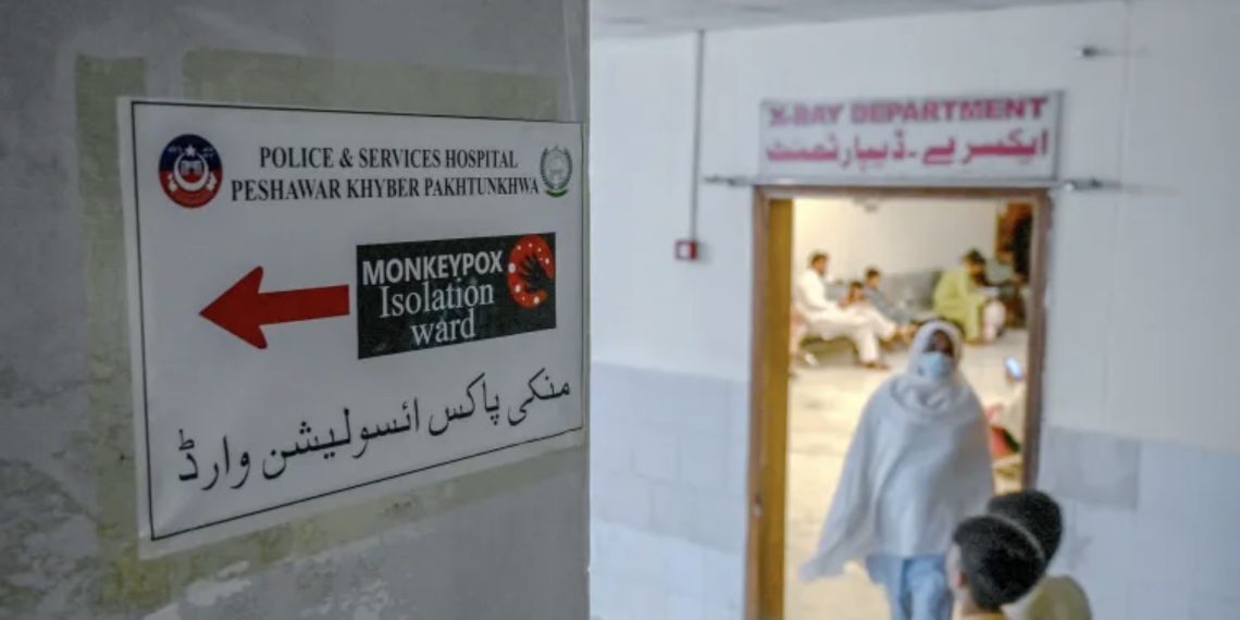 ruang isolasi pasien mpox di Rumah Sakit Kepolisian dan Pelayanan di Peshawar, Pakistan, pada 20 Agustus 2024